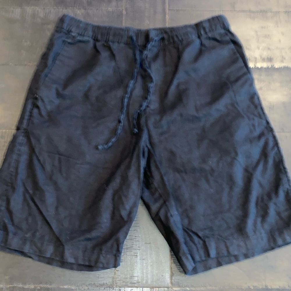 H&M Black Regular Fit Linen Blend S Shorts​​​​​​​​​​​​​​